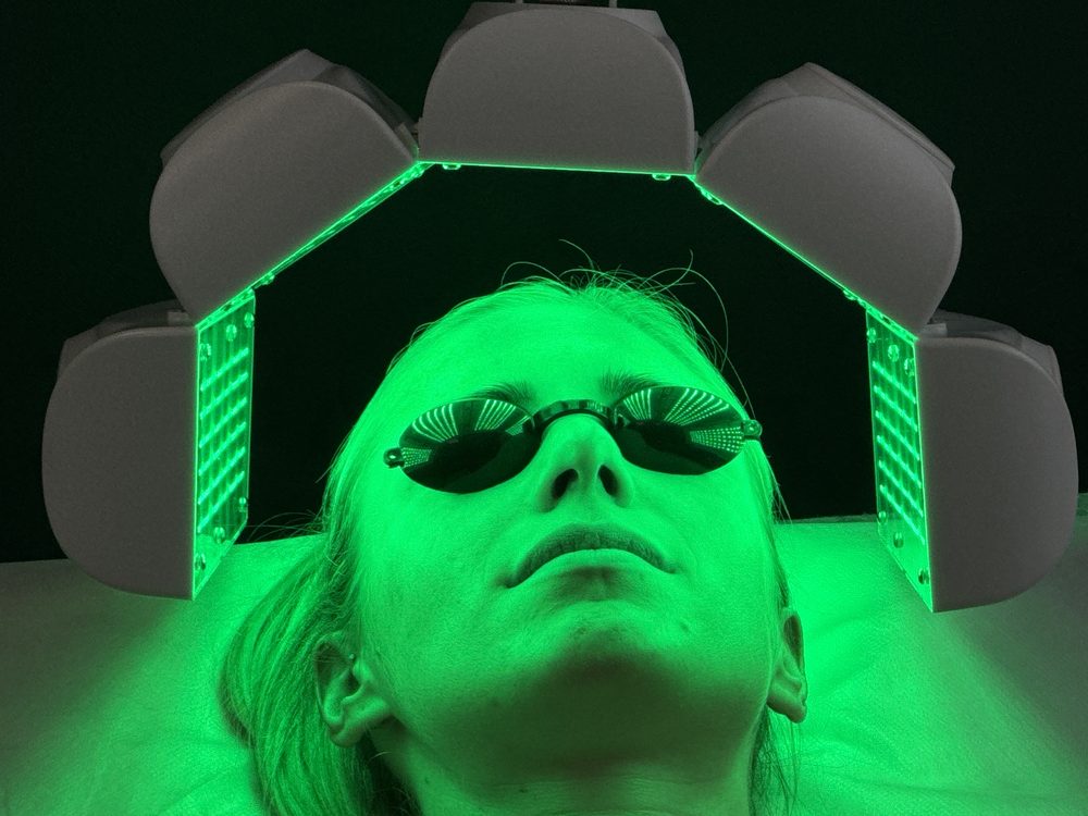 Séance de luminothérapie LED