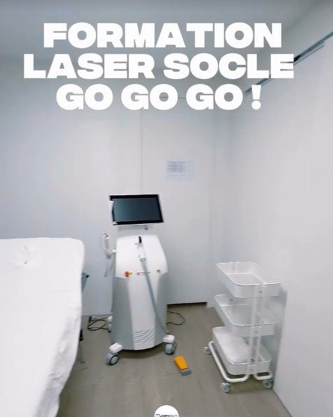 Salle de formation laser équipée d'un laser diode professionnel